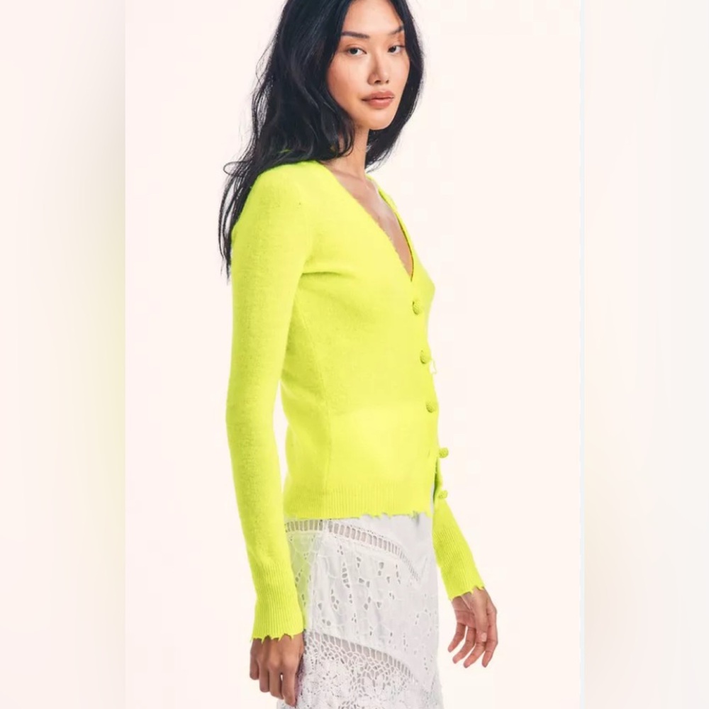 LoveShackFancy Prescott Wool-Cashmere Cardigan